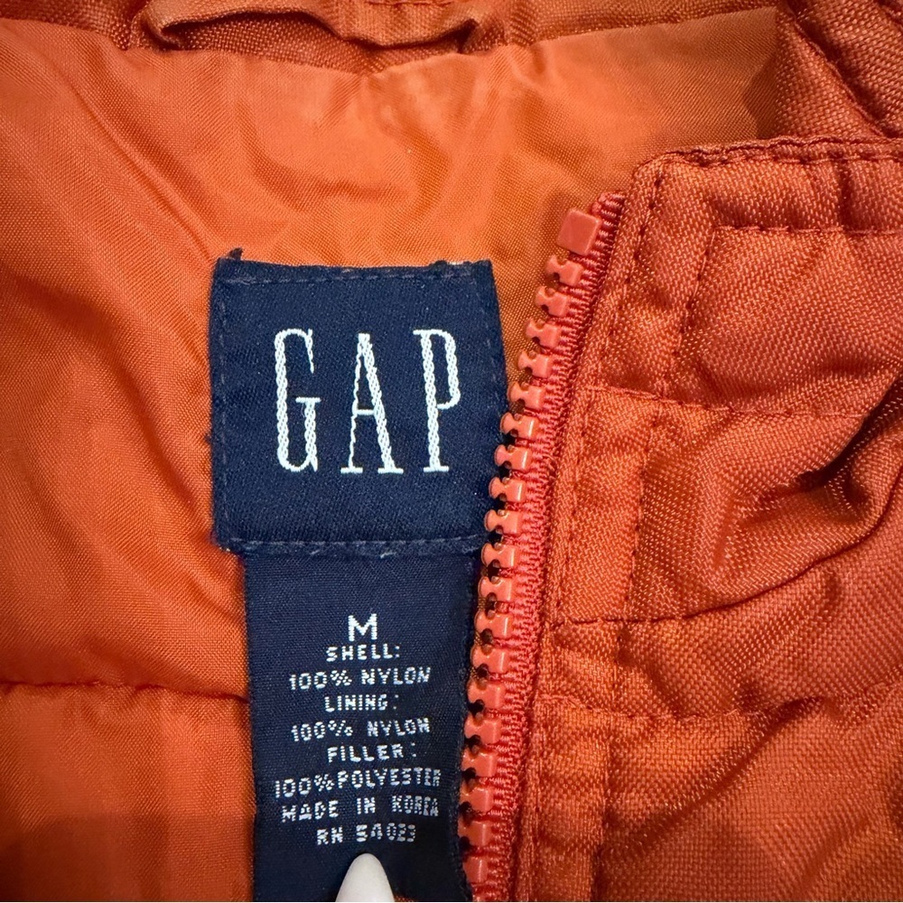 VTG Y2K Gap Zip Front Vest Womens Medium EUC - Picture 3 of 6